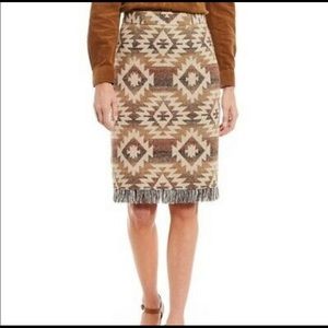 Reba skirt Prairie Native American print 14
